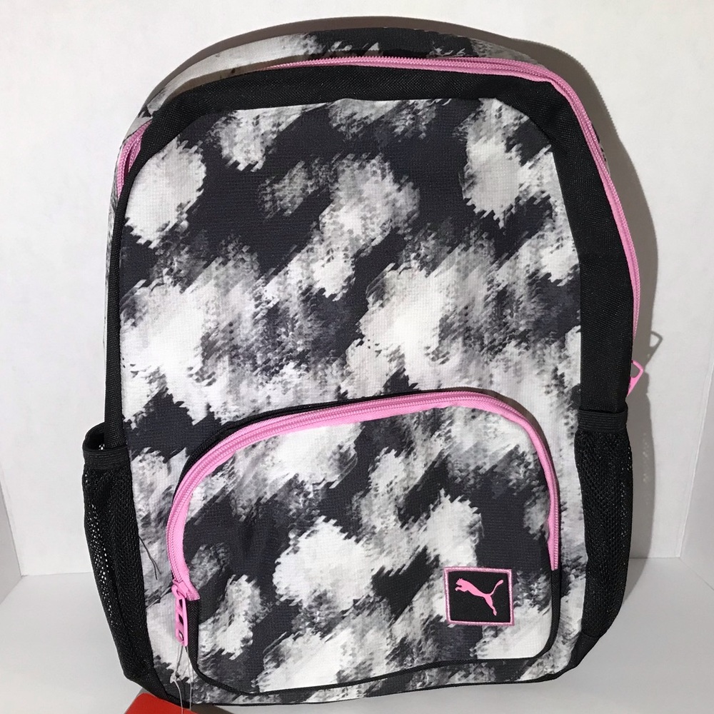 Puma Pink & Black Youth Laptop Backpack NWT